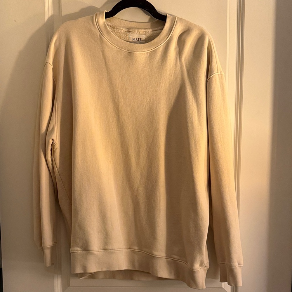 MATE the Label Classic Cream Sweatshirt